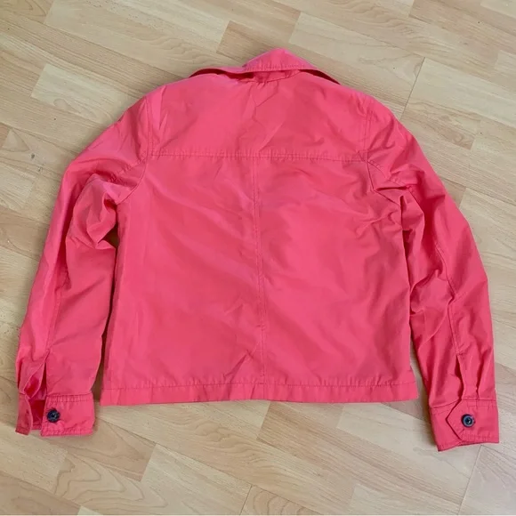 BANANA REPUBLIC Bright Coral Button Up Jacket - Picture 3 of 8
